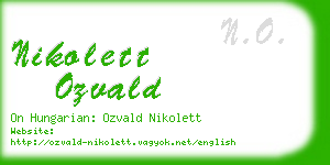 nikolett ozvald business card